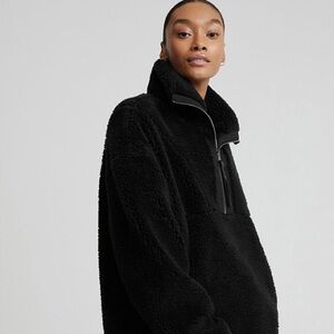 Varley Cozy Black Fleece Pullover